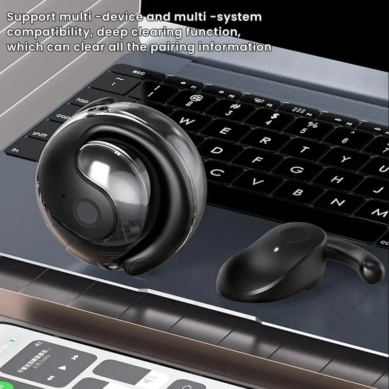 Language Translator Headphones Bluetooth-Compatible 5.0 Noise Cancelling Wireless Open-Ear Headphones for Professionals