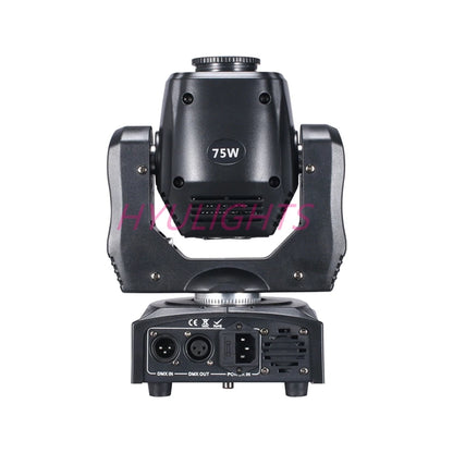 2pcs 75W LED Spot Moving Head Light 65W  DJ Beam Lights  Spot Light with Gobo&Color Wheel Disco DJs Equipmentnt