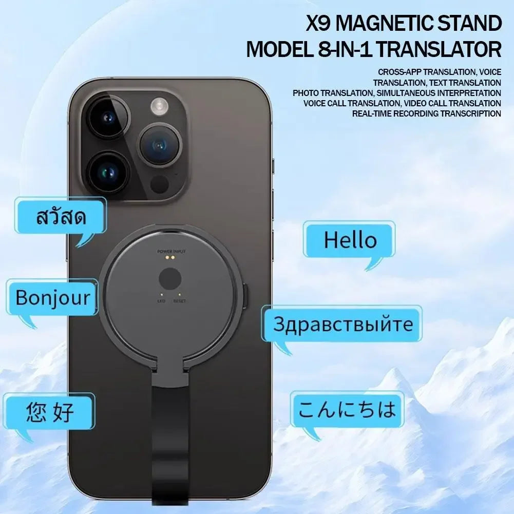 Smart AI Translator 138 Languages Add Magnetic Bracket APP Simultaneous Interpretation Voice Photo Offline Accurate Translation