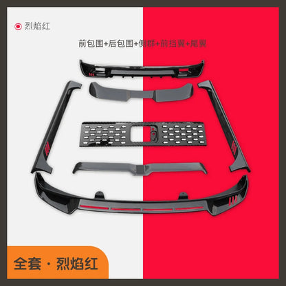 2022 Suit For Wuling Hongguang Big Surround Macarone Special Tail Wing Refitting Medium Net Explosive Front Shovel Rear Lip Mini