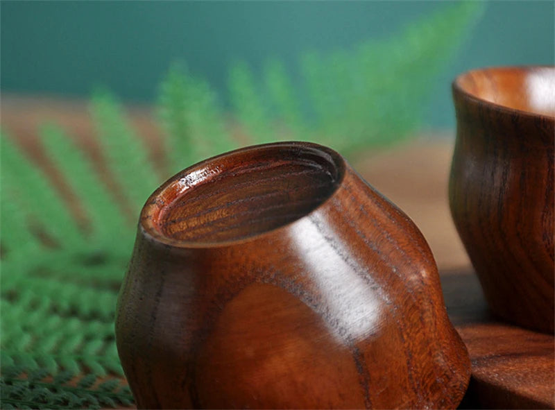 Wooden Big Belly Cups Handmade Natural Spruce Wood Cups Beer Tea Coffee Milk Water Cup Kitchen Bar Drinkware for Kitchen