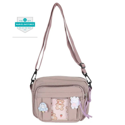 New Kawaii Bag Girls 2024 New JK Transparent Bag Small Crossbody Bag For Women Purses and Handbags Shoulder Bag Itabag Bolso