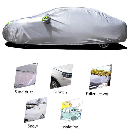 S-XXL Car Cover Sedan Full Covers with Reflective Strip Sunscreen Protection Dustproof&Waterproof UV Scratch-Resistant Universal - MarvelouStoree