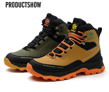 safety shoes man waterproof work safety sneakers high top boots anti puncture Work shoes steel toe working shoes with protection