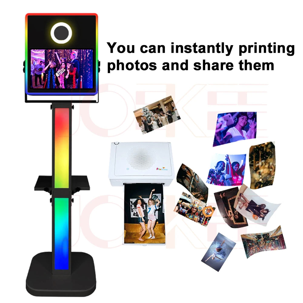 15.6 inch Touch Screen Portable Selfie Machine Magic Mirror Photo Booth DSLR Photo Booth for Weddings Parties Events