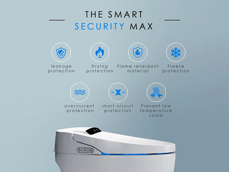 Smart Toilet, One Piece Bidet Toilet for Bathrooms, Toilet with Warm Water Sprayer & Dryer,Auto Smart Toilet with LED Display