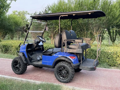 2023 New Tourist Golf Carts Four-Whee 4 Seat 48V 72V Vehicle Street Legal Electric Golf Cart 6 Seater Lithium Battery Golf Car