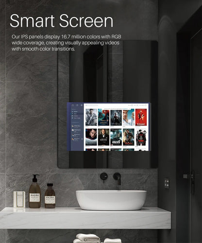 Bathroom Full Hd Tv Mirror/bathroom Makeup Smart Android Magic Mirror With Top Quality