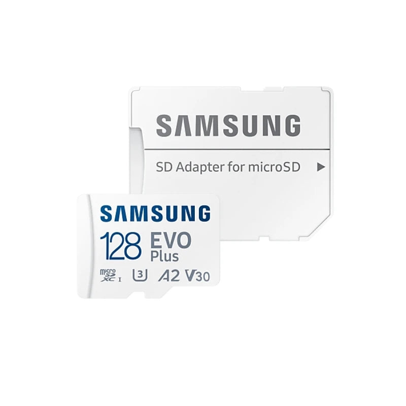 Samsung 512GB 256GB 128GB A2 V30 Memory Card EVO Plus Micro SD Card 64GB A1 V10 High Speed UHS-I Class10 TF Card For Camera