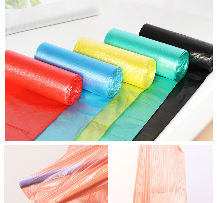 5 Rolls 1 pack 100Pcs Household Disposable Trash Pouch Kitchen Storage Garbage Bags Cleaning Waste Bag Plastic Bag