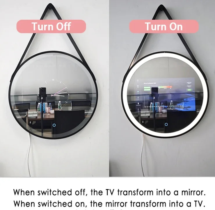 Smart Mirror, New Trends Touch Screen Mirror With Tv Android, Intelligent Salon Barber Magic Mirror LED, Hotel Home Bathroom