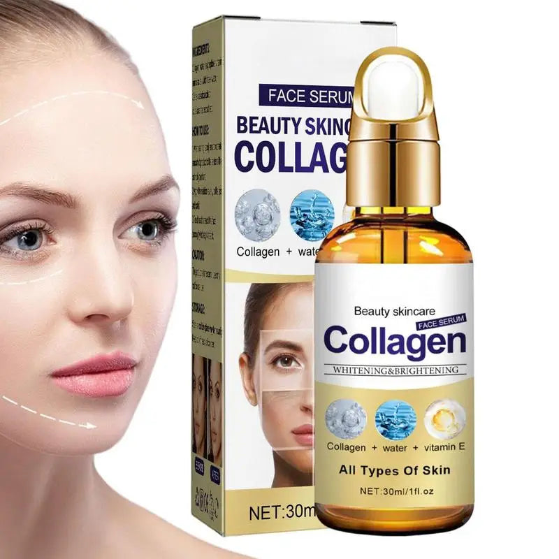 30ml Collagen Serum Moisturizing Skin Repair Whitening brightening Anti Wrinkle Face Serum Acne Treatments