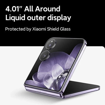 2024 World Premiere Xiaomi MIX Flip Global Version 12GB 512GB Foldable 4.01" Outer Display Snapdragon 8 Gen 3 Leica 50MP Camera