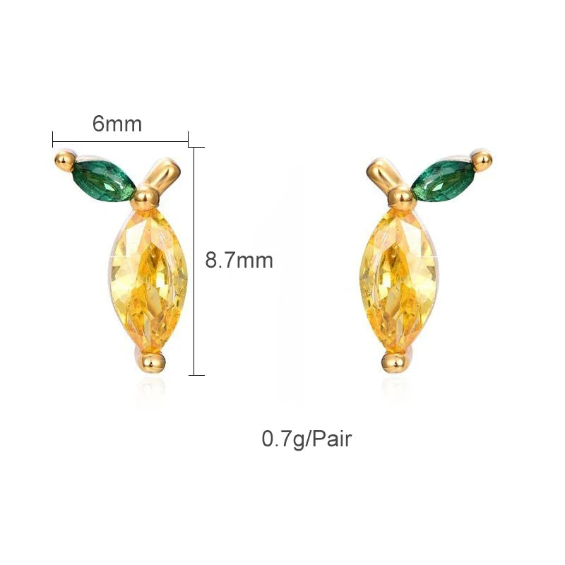 KEYOUNUO Gold Filled Stud Earrings Set For Women Ear Cuffs Colorful Zircon Dangle Hoop Earrings Fashion Party Jewelry Wholesale