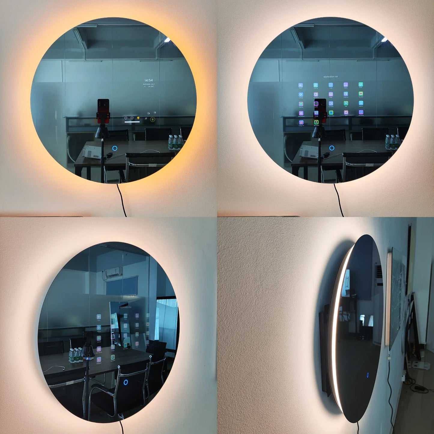 Smart Mirror, New Trends Touch Screen Mirror With Tv Android, Intelligent Salon Barber Magic Mirror LED, Hotel Home Bathroom