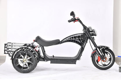 18Inch Fat Tire Electric Motorcycle Max Speed 40KM/H 1500W Powerful Motor Max Load 250KG Adult Citycoco Electric 3 Wheel Scooter