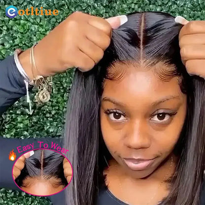 Wear To Go Glueless Wig Human Hair Ready To Wear Straight 13x4 Lace Front Human Hair Wig Pre Cut Lace 4x4 Closure Human Hair Wig