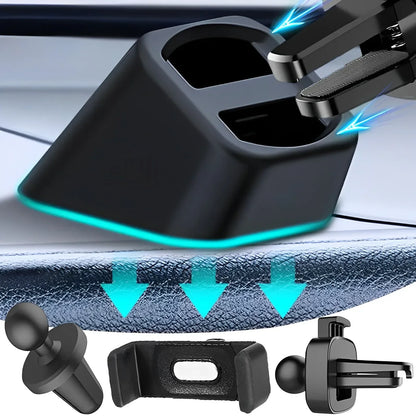 Universal Wireless Car Charger Stand Base Dashboard Mount Auto Mobile Phone Holder Bracket Air Outlet Clip Accessories Air Vent