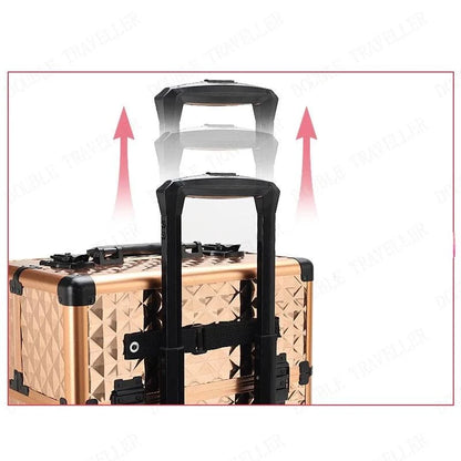 Multi-functional New Trolley cosmetic bag,rolling luggage Makeup Toolbox case Cosmetic Bags on Wheel,Nail tattoo trolley box bag - MarvelouStore