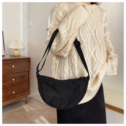 Casual Nylon Hobos Crossbody Bag for Women Designer Shoulder Bags Large Capacity Tote Lady Travel Shopper Bag Female Purses 2024