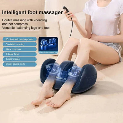 Super Big Electric Foot Leg Massager Deep Tissue Shiatsu Kneading Relax Heated Roller Calf Relieve Stress Care Foot Spa Machines