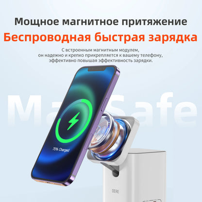 Wireless Charger QERE Mobile Phone Magnetic Station Fast Charging Safe Multi-functional Portable Foldable Mini  Wireless Charger