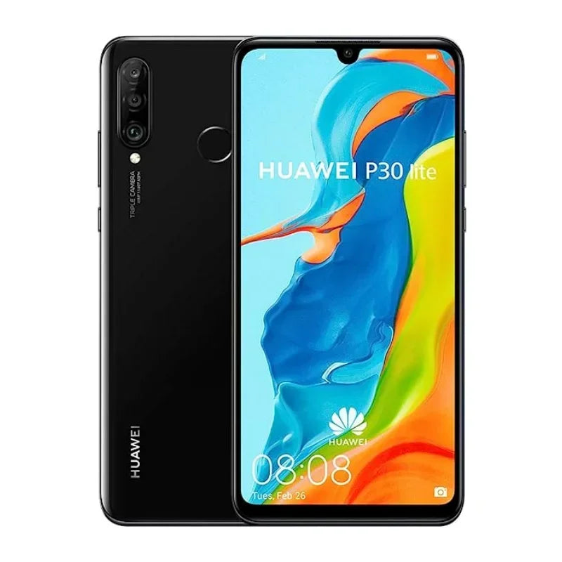 Global Version,Huawei-P30 Lite,Smartphone Android,6.15 inch,128GB ROM,24+32MP Camera,Google Play Store,Cellphones,Mobile phones