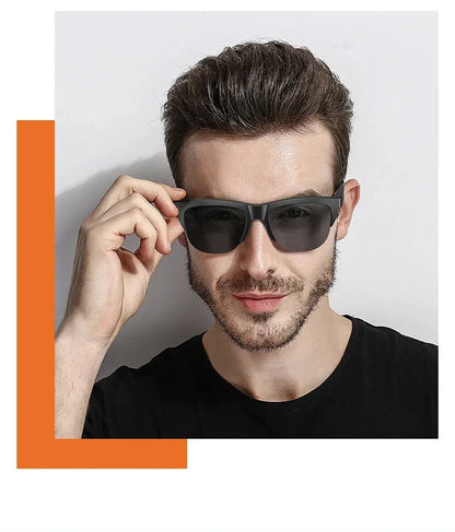 Smart Bluetooth V5.3 Sunglasses Glasses Call Outdoor Sports Headphones HIFI Black Technology Anti-touch UV For Men And Women