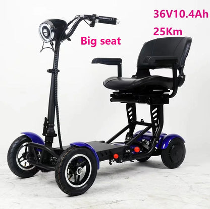 Elder People Cheapest Lithium Battery mini foldable  luggage electric scooter with seat for adults