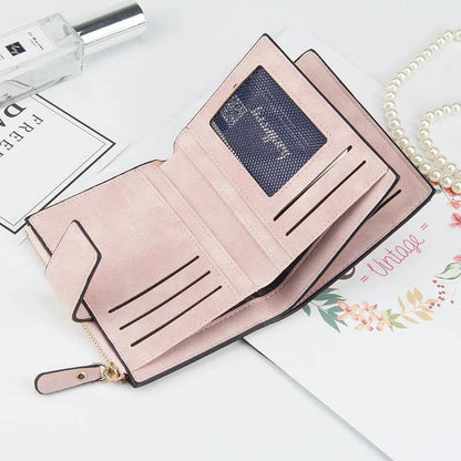 2024 Leather Women Wallet Hasp Small and Slim Coin Pocket Purse Women Wallets Cards Holders Luxury Brand Wallets Designer Purse