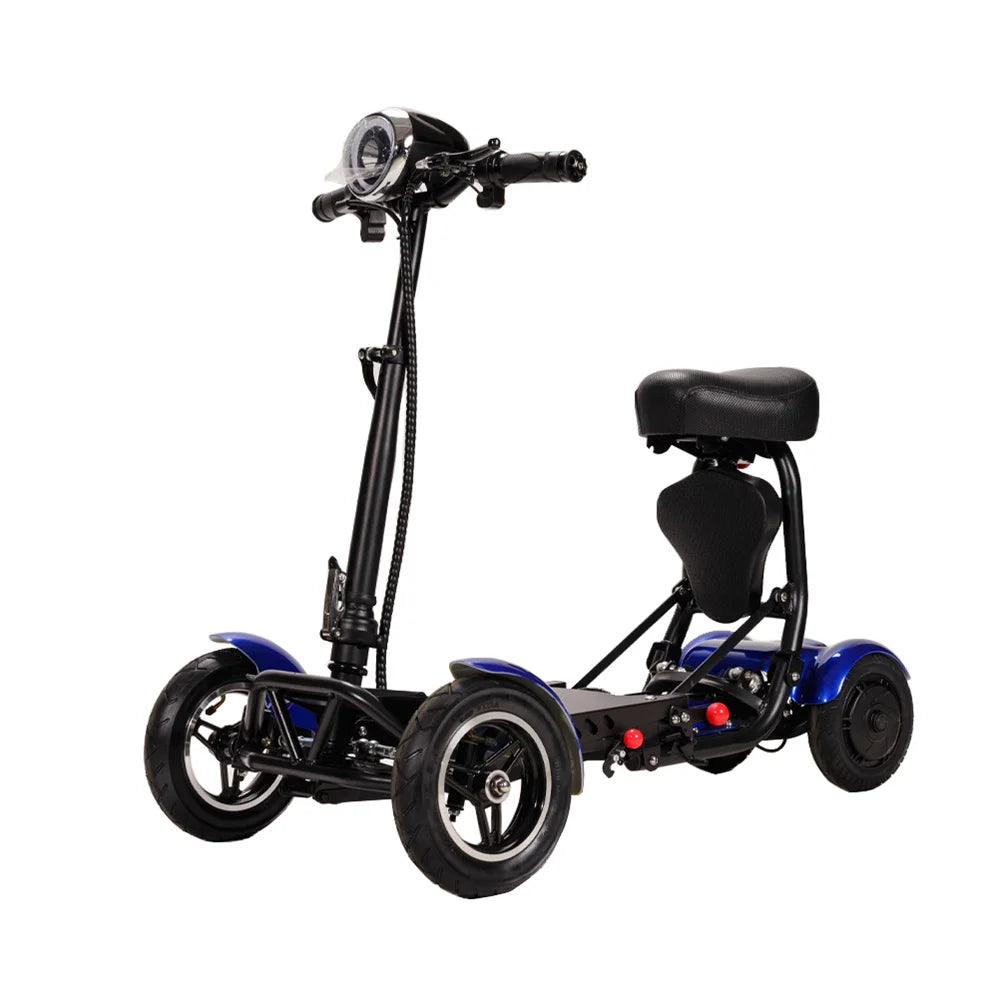 handicapped Foldable Electric Scooter Adult Dual motor 4 Wheels Folding Electric Wheelchair Scooter For Elderly People