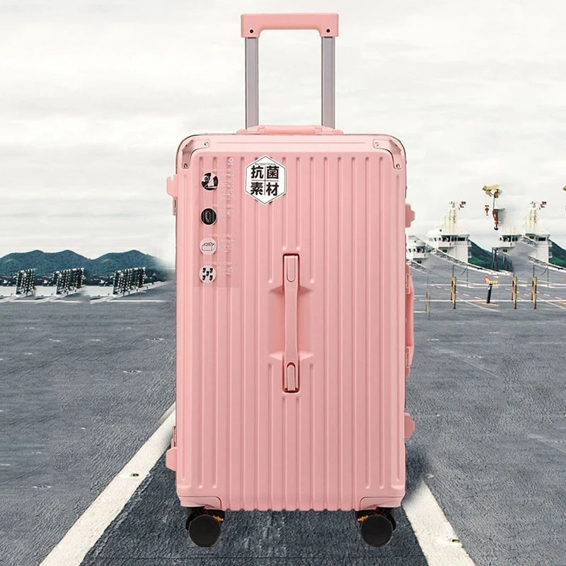 Package 22“24”26“28”30 Inch New Luggage Men's Large-capacity Trolley Case Women's Aluminum Frame Boarding Box Rolling Suitcase