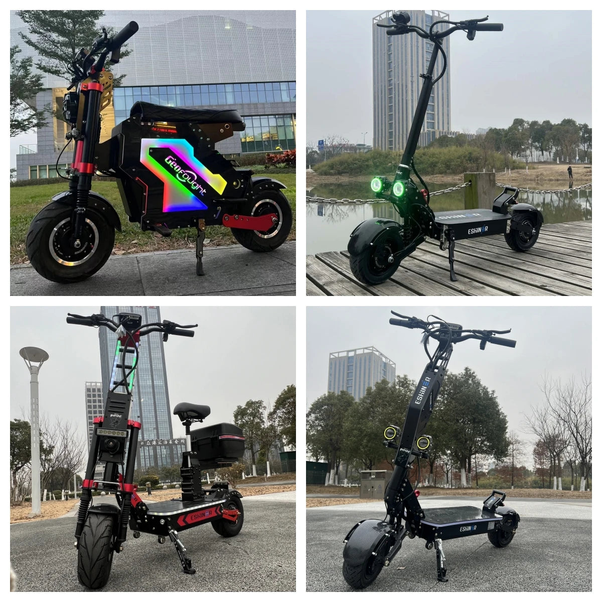 EU UK Stock X6 Adult 55km/h E-Scooter 48V 21Ah Lithium Battery 2400W Dual Motor Electric Scooter with 10inch Tire