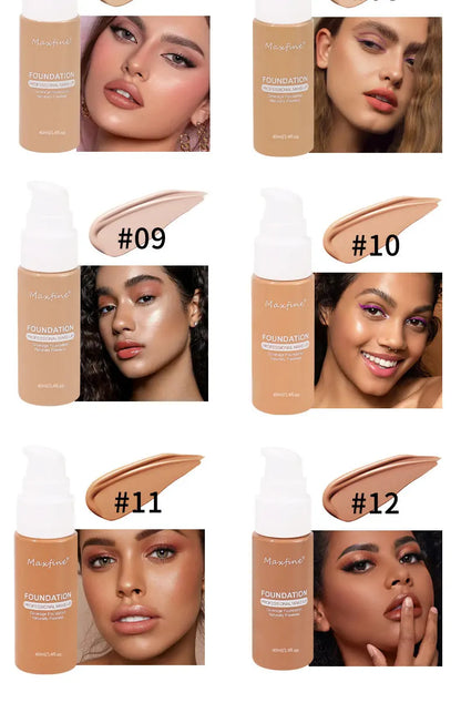 Liquid Foundation Effective Concealer Waterproof Sweat-resistant Makeup Professional Cosmetics