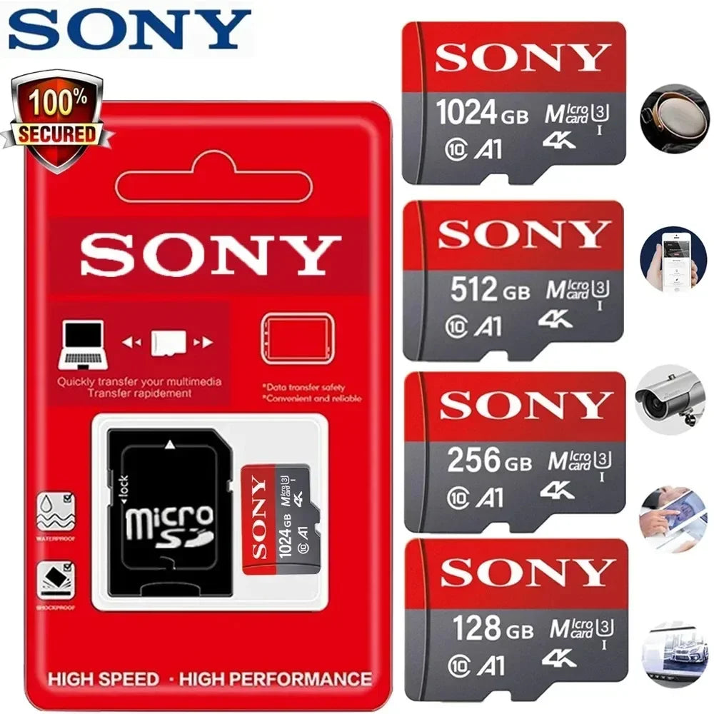 1TB SONY Ultra Micro SD/TF Flash Memory Card 128GB 256GB 1TB 512GB Micro SD Card 32 64 128 GB MicroSD Dropshipping For Phone