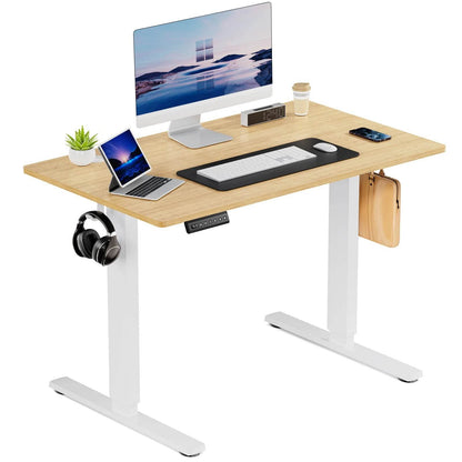 JHK Electric Standing Desk Height Adjustable 40x24 Inch Stand Up Sit Stand Computer Desk Workstation Ergonomic Work Table - MarvelouStoree