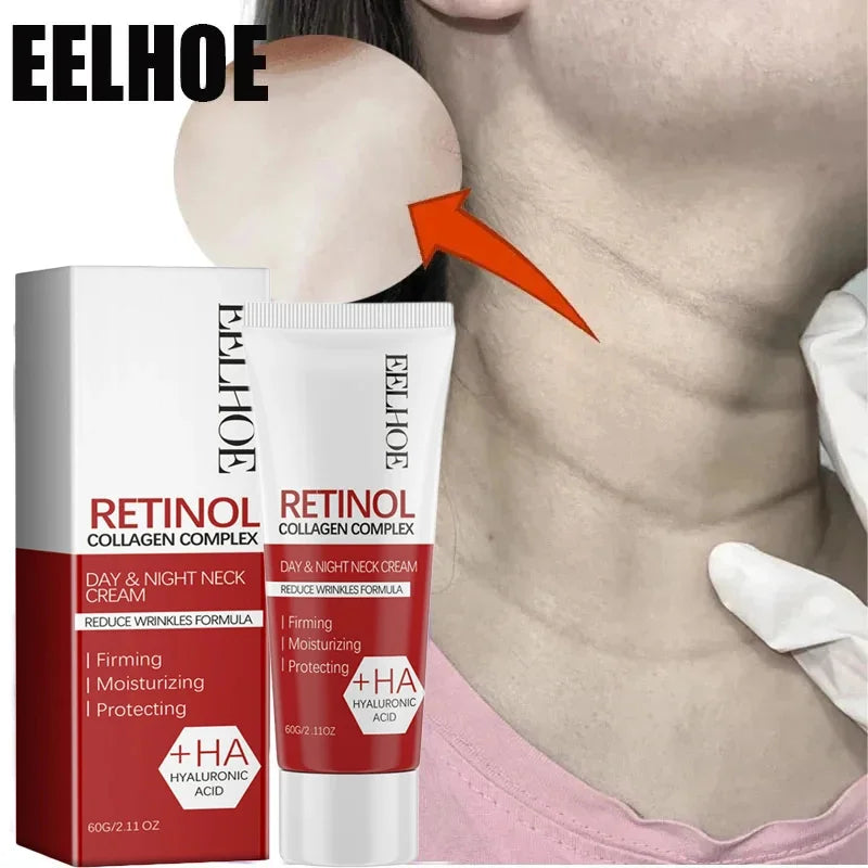 60g Retinol Neck Anti Wrinkle Cream Lift Fade Neck Line Tighten Double Chin Anti Aging Whiten Moisturizer Face Skin Care Product