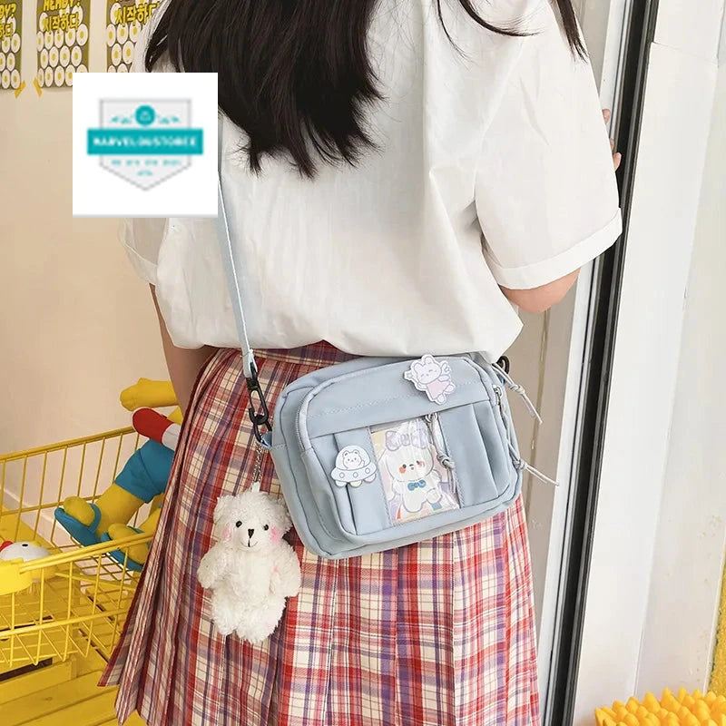 New Kawaii Bag Girls 2024 New JK Transparent Bag Small Crossbody Bag For Women Purses and Handbags Shoulder Bag Itabag Bolso