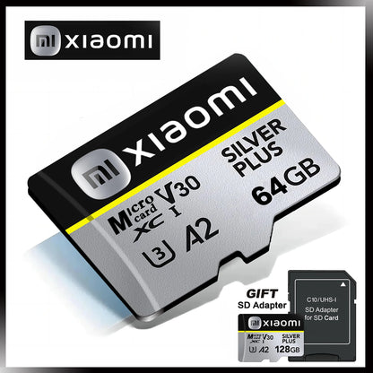 Xiaomi Micro SD Card Ultra SD Memory Card 128GB 256GB 32GB 64GB MicroSD U3 A2 TF Flash Card for Xiaomi Phone Camera table PC