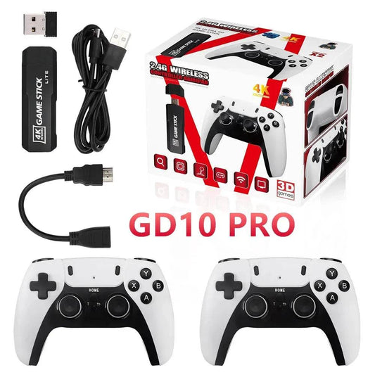 New GD10 PRO Video Game Stick Console 2.4G Double Wireless Controller Game 4K 58000 Games 256GB Retro Games Boy Christmas Gift - MarvelouStoree