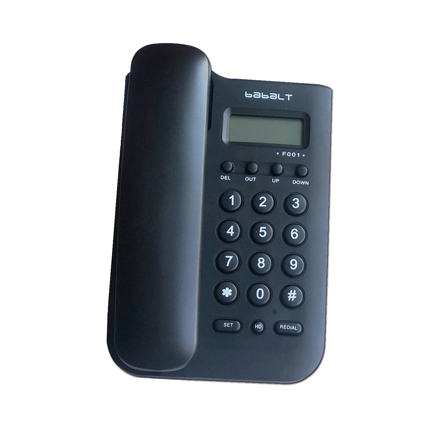 Corded telephone,Black Caller ID Telephone,Basic Desk/Wall Mountable Analog Landline Phone for Home