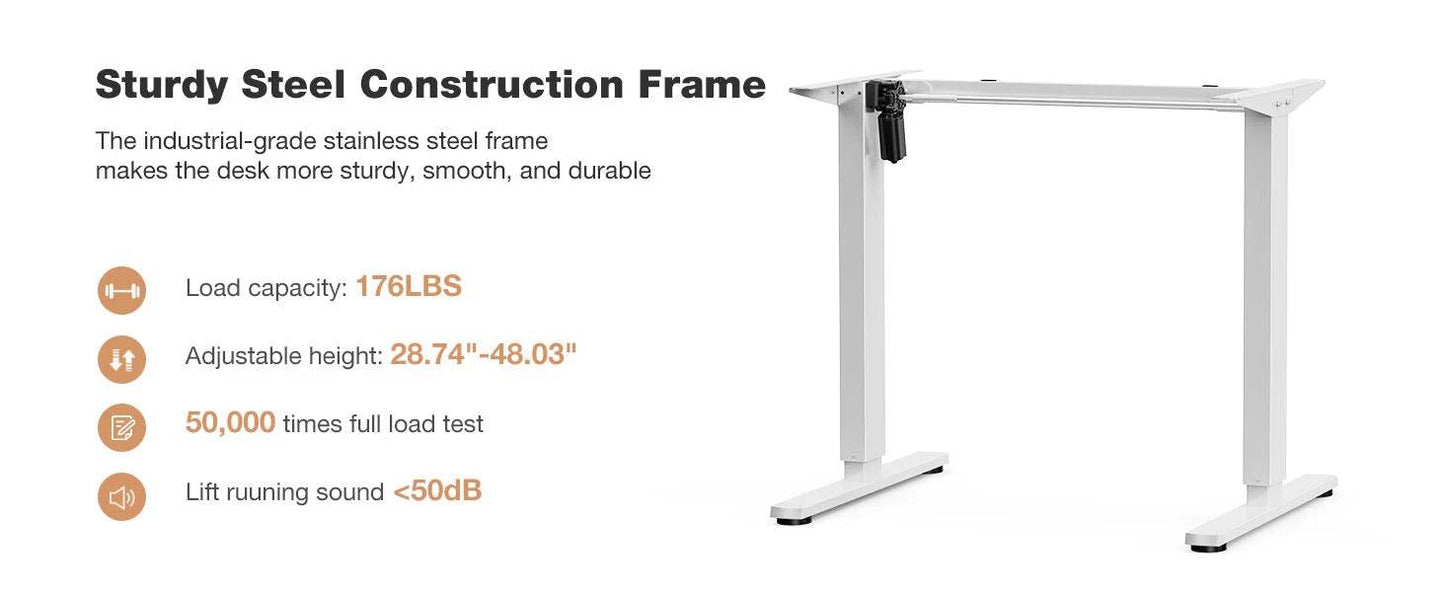 JHK Electric Standing Desk Height Adjustable 40x24 Inch Stand Up Sit Stand Computer Desk Workstation Ergonomic Work Table - MarvelouStoree