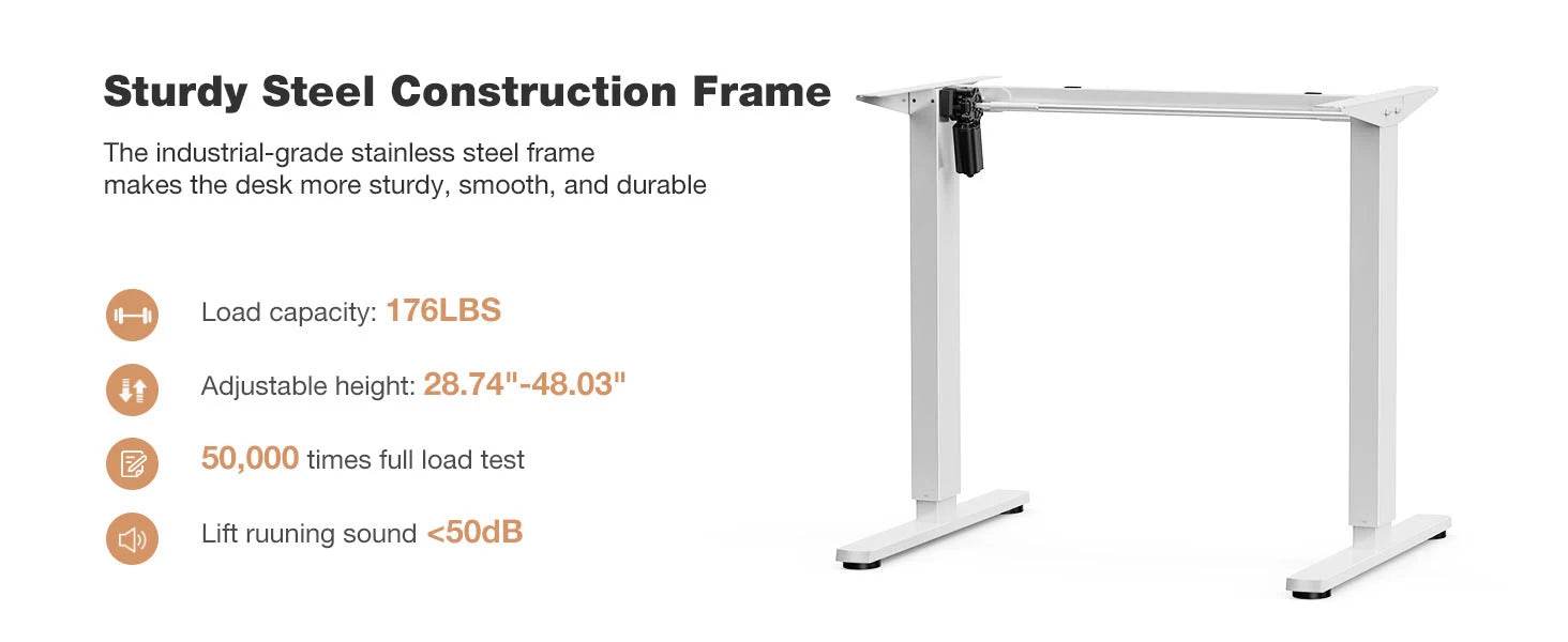 JHK Electric Standing Desk Height Adjustable 40x24 Inch Stand Up Sit Stand Computer Desk Workstation Ergonomic Work Table - MarvelouStoree