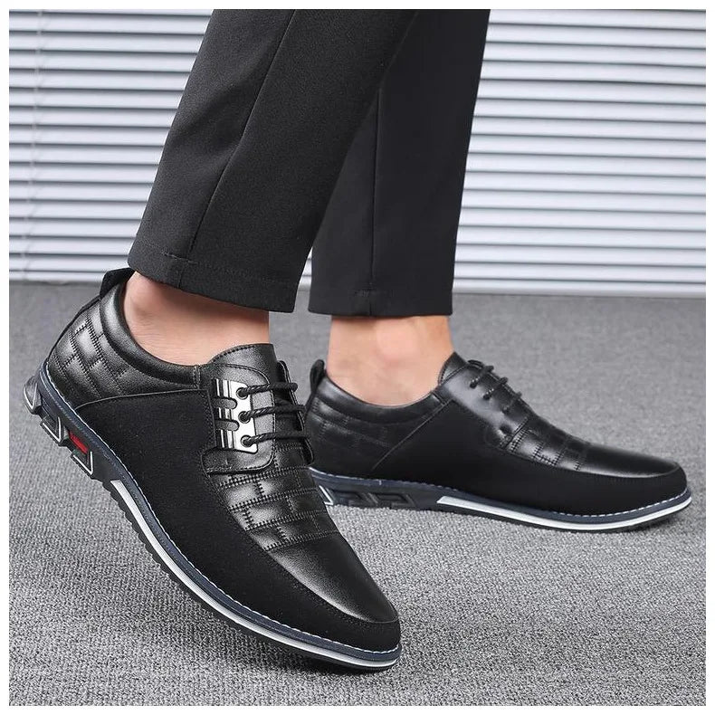 Hot Men Casual Shoes Buckle Leather Shoes for Men Business Slip-on Shoes Office Work Shoes Men Loafers Sapato Masculino