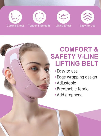 Graphene Face Slimming Bandage V-Line Face Shaper Facial Chin Cheek Lifting Belt Anti Wrinkle Face Lift Up Strap Skin Care Tools