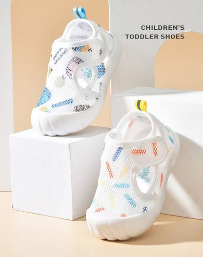 Summer Breathable Air Mesh Kids Sandals 1-4T Baby Unisex Casual Shoes Anti-slip Soft Sole First Walkers Infant Lightweight Shoes