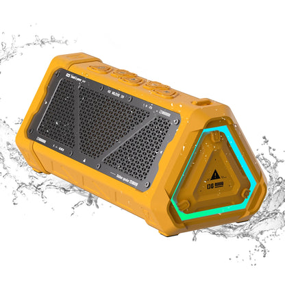 MLOVE P3 Outdoor Bluetooth Speaker, 40W Output Power Bluetooth 5.3 Speaker ,Stereo Sound IPX7 Waterproof,Micro SD Card,RGB Light