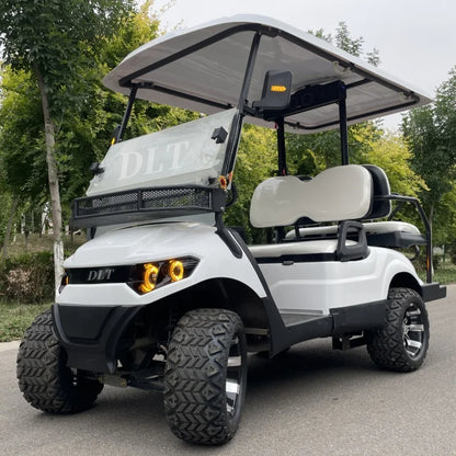 Street Legal 4000W 48V Electric Golf Cart Convertible Sightseeing Golf Cart 2 Seater Lithium Battery Sports Buggy Golf Cart