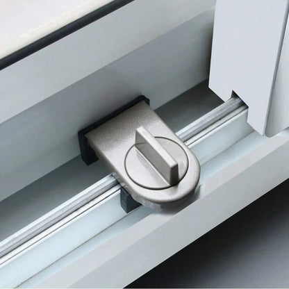 Window Safety Lock Aluminum Alloy Sliding Lock Sliding Door Anti-theft Lock Adjustable Buckle Window Stopper Lock for Home