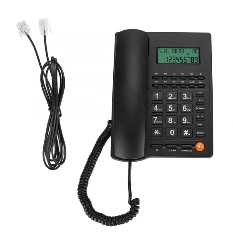 Corded Landline Phone Big Button Household Business Desktop Landline Telephone